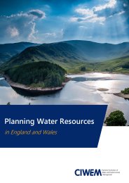 Planning water resources in England and Wales