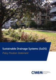 Sustainable drainage systems (SuDS)
