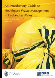 Introductory guide to healthcare waste management in England and Wales