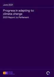 Progress in adapting to climate change. 2021 report to Parliament