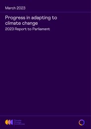 Progress in adapting to climate change. 2023 report to Parliament