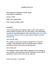 Progress in adapting to climate change. 2023 report to Parliament. Correction slip