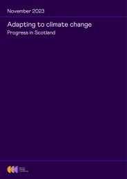 Progress in adapting to climate change. Progress in Scotland