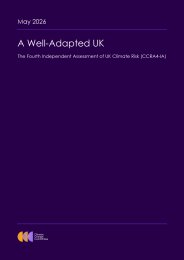 Well adapted UK. The fourth independent assessment of UK climate risk (CCRA4-IA)