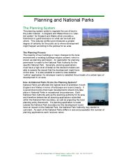 Planning and national parks