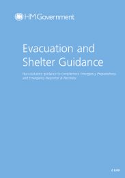Evacuation and shelter guidance: Non-statutory guidance to complement Emergency preparedness and Emergency response and recovery