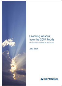 Learning lessons from the 2007 floods: an independent review by Sir Michael Pitt: final report (also known as the Pitt Review)