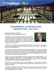 Government construction newsletter - September 2013
