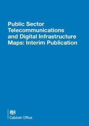 Public sector telecommunications and digital infrastructure maps: interim publication