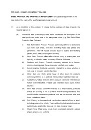 Procuring steel in government contracts. Example contract clause. Steel product and origin data requirement