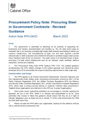 Revised guidance on procuring steel in government contracts