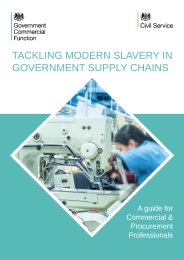 Tackling modern slavery in government supply chains