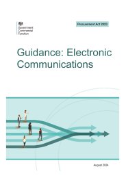 Procurement Act 2023. Guidance: electronic communications