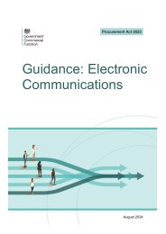 Procurement Act 2023. Guidance: electronic communications