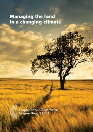 Managing the land in a changing climate
