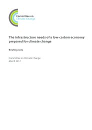 Infrastructure needs of a low-carbon economy prepared for climate change
