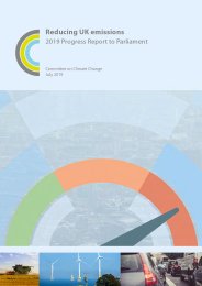 Reducing UK emissions. 2019 progress report to Parliament