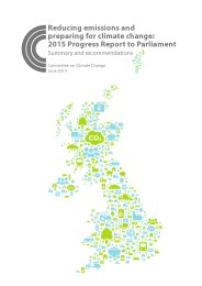 Reducing emissions and preparing for climate change: 2015 Progress report to Parliament. Summary and recommendations.