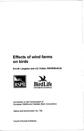 Effects of wind farms on birds