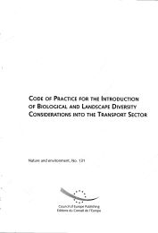 Code of practice for the introduction of biological and landscape diversity considerations into the transport sector