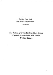 Public parks: law, money and management