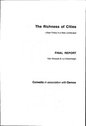 Richness of cities - urban policy in a new landscape