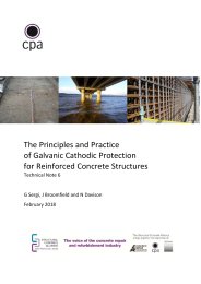 Principles and practice of galvanic cathodic protection for reinforced concrete structures