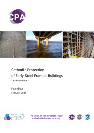 Cathodic protection of early steel framed buildings