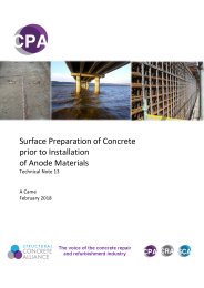 Surface preparation of concrete prior to installation of anode materials