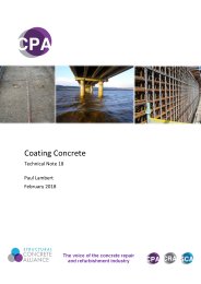 Coating concrete