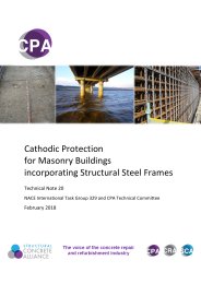 Cathodic protection for masonry buildings incorporating structural steel frames