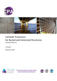 Cathodic protection for buried and immersed structures
