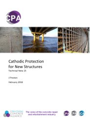 Cathodic protection for new structures