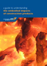 Guide to understanding the embodied impacts of construction products