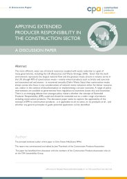 Applying extended producer responsibility in the construction sector