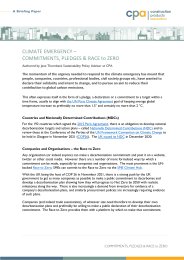Climate emergency - Commitments, pledges and race to zero