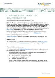 Climate emergency - Race to zero and the SME climate hub