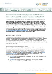 Environmental product declarations and embodied carbon: How do EPD account for embodied carbon?