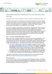 How much waste is produced by the construction sector?