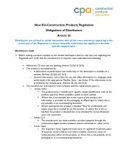 New EU-Construction Products Regulation. Obligations of Distributors Article 25
