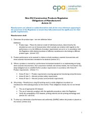New EU-Construction Products Regulation. Obligations of Manufacturers Article 22