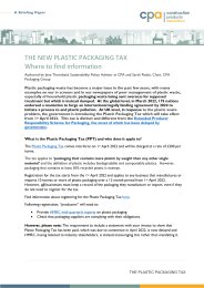 New plastic packaging tax. Where to find information