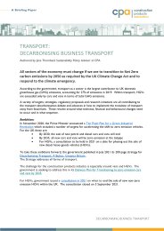 Transport: Decarbonising business transport