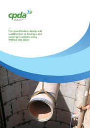 Specification, design and construction of drainage and sewerage systems using vitrified clay pipes