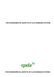 Environmental aspects of clay drainage systems