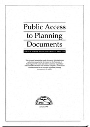 Public access to planning documents