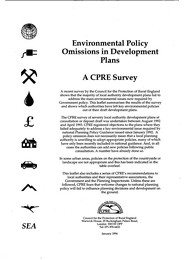 Environmental policy omissions in development plans - a CPRE survey