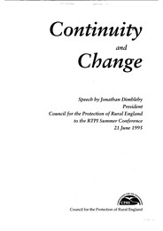 Continuity and change - speech