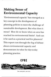 Making sense of environmental capacity