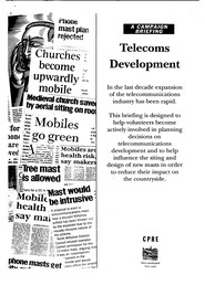 Telecoms development - a campaign briefing